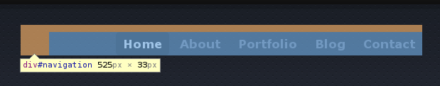BlueMasters Menu Margin
